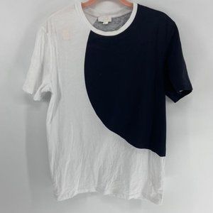 Cos White with Black Round Geometric T-Shirt